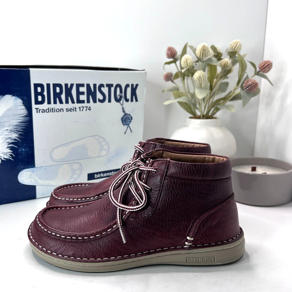 Birkenstock Pasadena High Leather Chukka Boot NL-Chestnut Unisex L6/M4 EU 37 NWB - Picture 1 of 10